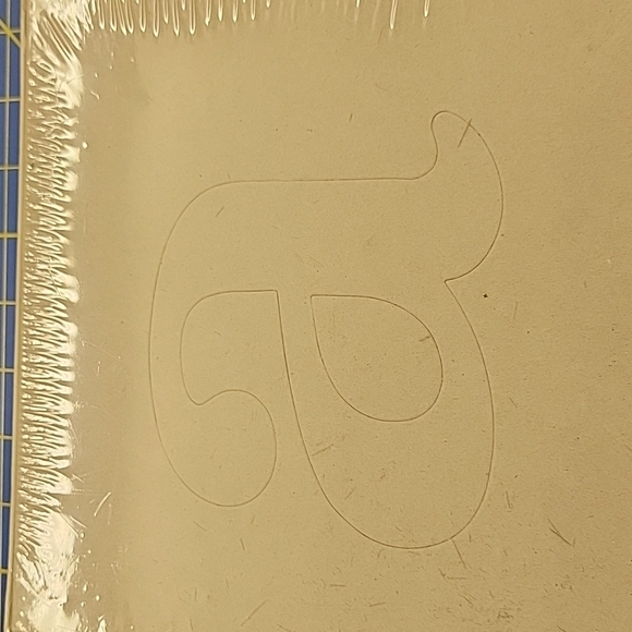 Mixed Media 39 Large 8x8 Chipboard Alphabet in Storage Box - Picture 4 of 4